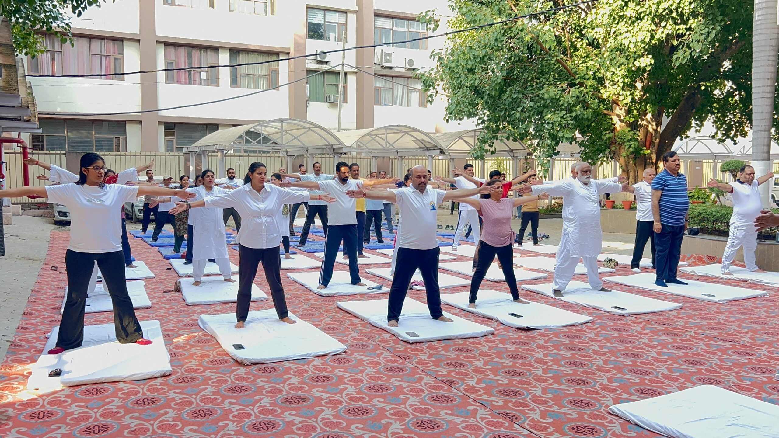 पंचकूला जिला कोर्ट परिसर में उत्साहपूर्वक मनाया गया अंतर्राष्ट्रीय योग दिवस