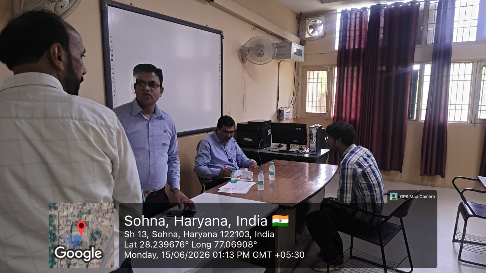 सोहना आईटीआई में लगा रोजगार मेला।