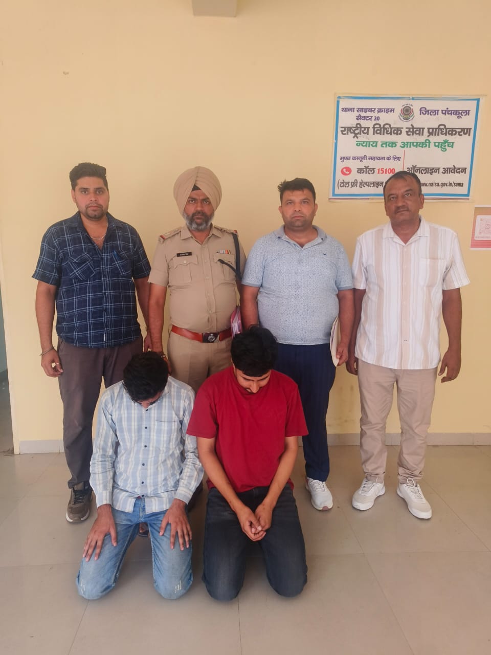 डिजिटल अरेस्ट कर बुजुर्ग महिला से 16 लाख की ठगी करने वाले साइबर गिरोह के दो आरोपी पंचकूला पुलिस की गिरफ्त में