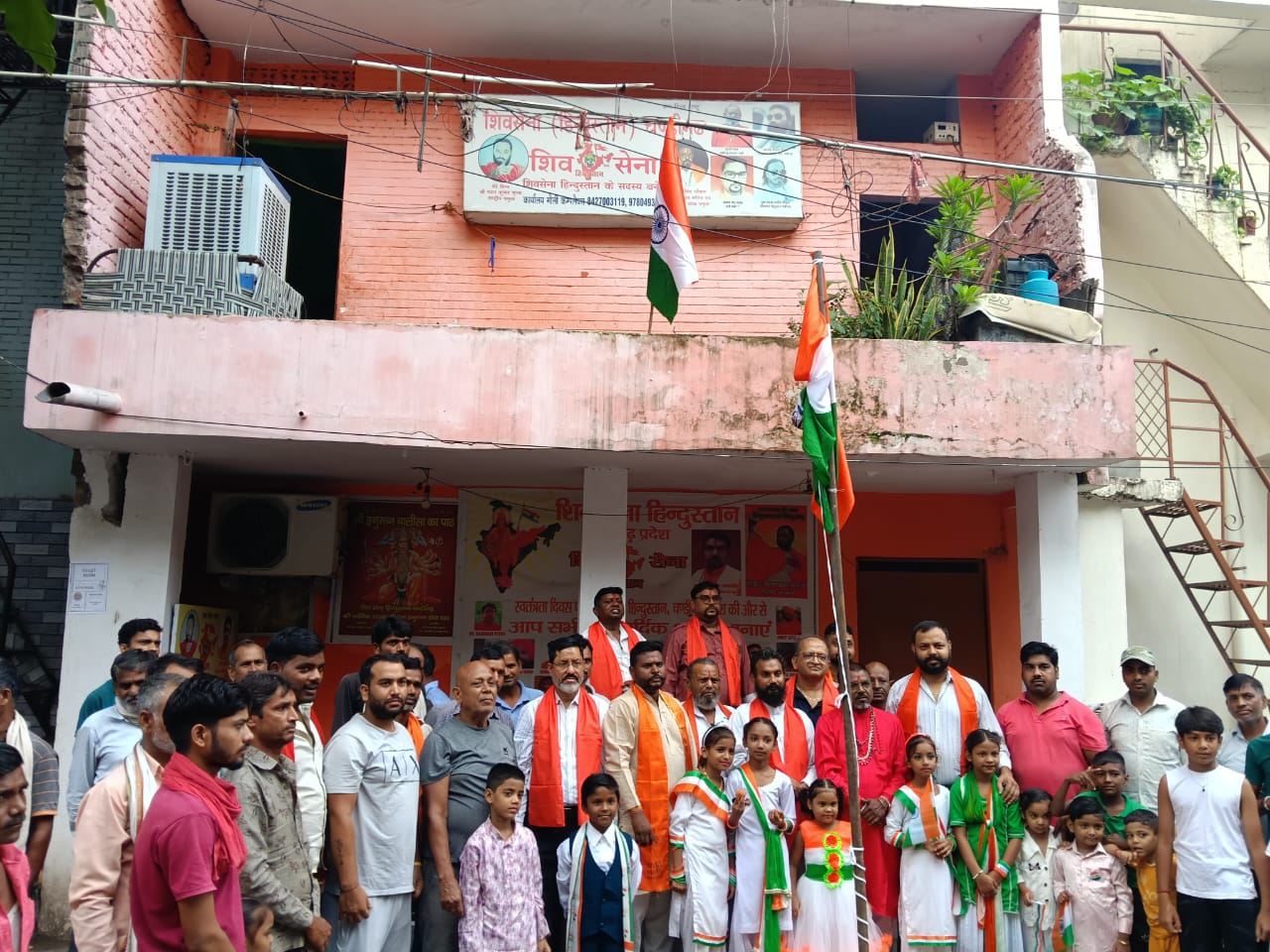 शिवसेना हिंदुस्तान चंडीगढ़ प्रदेश कार्यालय में हर्षोल्लास के साथ मनाया गया स्वतंत्रता दिवस