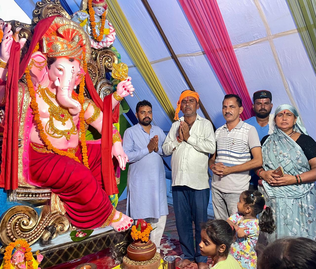 HMT कॉलोनी में विराजे गणपति बप्पा, 25 सितंबर को होगा विसर्जन