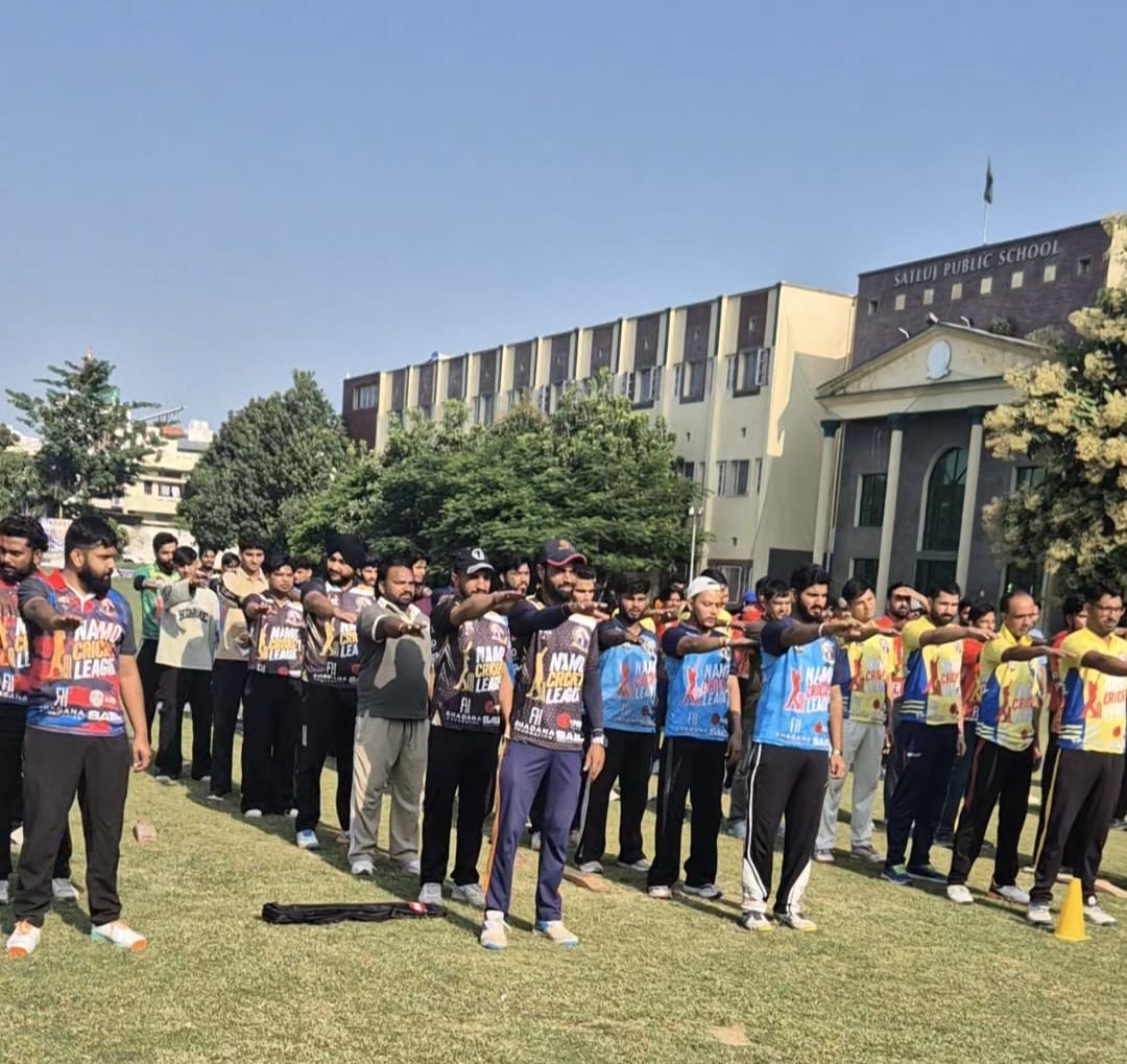 नमो क्रिकेट लीग में नशे के खिलाफ खिलाड़ियों ने ली शपथ, क्वार्टर फाइनल में पहुंचीं टीमें