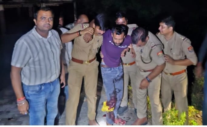 पुलिस, मुठभेड़ में एक गो तस्कर आरोपी घायल अभियोग पंजीकृत